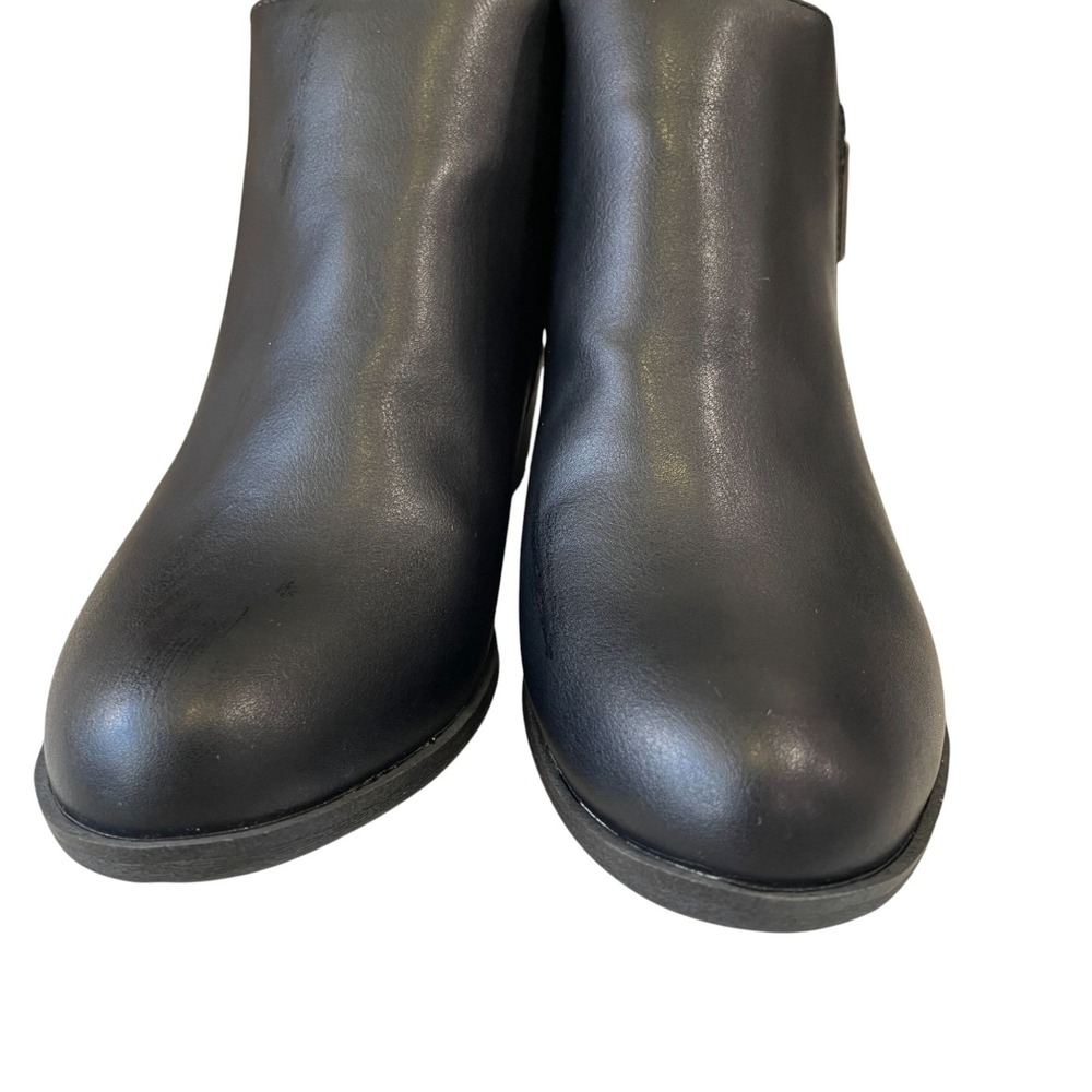 Sonoma Black Ankle Booties 5.5 Zip Western Fall‎ Moto Streetwear Minimalist NWOB - Picture 5 of 8